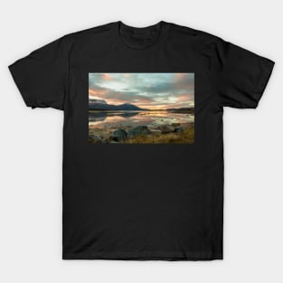 sunset over the fiords, Norway T-Shirt